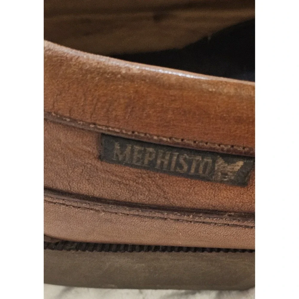 Mephisto Spinnaker Cap Vert Penny Loafer Boat Shoes Men's Size 8 Brown Leather
